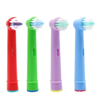 4 Pcs/Pack Kids Replacement Brush Heads For Oral B Children Electric Toothbrush Extra-Soft Bristles Brush Refill EB-10A