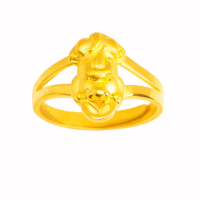 【金品坊】黃金戒指咬錢貔貅戒指 1.59錢±0.03(純金999.9、純金戒指、黃金戒指)