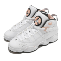 Nike 籃球鞋 Jordan 6 Rings 運動 女鞋 避震 包覆 喬丹 代數合體 球鞋 穿搭 白 粉橘 323419180