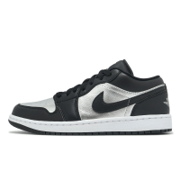 Nike 休閒鞋 Wmns Air Jordan 1 Low 女鞋 男鞋 黑 銀 AJ1 一代 DA5551-001