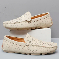 Boat Shoes Fashion Slip-On Shoes Daily Man Loafers Breathable Classics Casual Leather Shoes