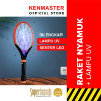 Kenmaster Raket Nyamuk / Raket Serangga / Mosquito + Senter Uv - Pembunuh Serangga - Mosq017 Terlari