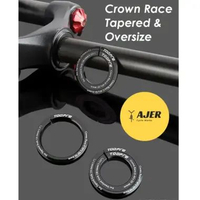 Crown Race headset Fork Oversize Tapered adaptor reducer sepeda Tapered