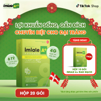 [Có quà tặng] Lợi khuẩn sống, gắn đích IMIALE A+ hỗ trợ tiêu hóa, đại tràng: Mua 1 hộp 20 gói tặng 1