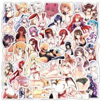 10/20/50pcs Sexy Pin-up Girl Anime Hentai Waifu Stickers Computer Fridge Suitcase Phone Sticker Vinyl Decals Adult Teens Gift