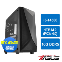 華碩B760平台[秘星武士]i5-14500/16G/RTX 4060 Ti/1TB_M2