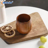 1pcs High Quality Retro Handmade Natural Wooden Cup Jujube Wood Reusable Tea Cup Household Kitchen Supplies