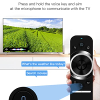 W1S Air Mouse Remote 2.4G Wireless with Voice Control IR Learning Gyroscope 6-Axis Motion Sense for Smart TV Android TV Box PC