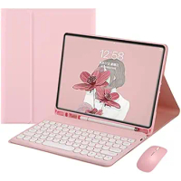 Keyboard Case Mouse for IPad 9th Generation 10.2 Color Keyboard Round Cute Candy Colors Detachable Keyboard IPad Air5 10.9 Cover
