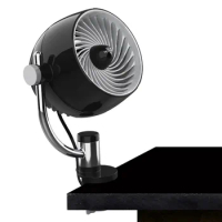 Vornado Pivot3 Compact Air Circulator Clip-on Fan with Multi-Surface Mount, Black