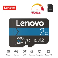 Lenovo 2TB 1TB Micro TF SD Card High Speed SD/TF Flash Memory Card 512GB 256GB 128GB Portable Storage Cameracartão De Memória