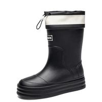 Sepatu Sawah Wanita Boot Tinggi Petani Cewek Proyek Waterproof Banjir Sepatu Hujan Karet Anti Slip L