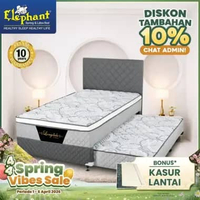 Springbed / Kasur 2 in 1 Elephant Longdale Rebounded 90 x 200 Authentic Grey