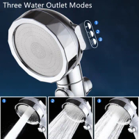 High Pressure Shower Head Adjustable Rain Bath Showers Sprayer Bathroom Water Saving Filter Nozzle 3 Mode Sprayer Shower Head
