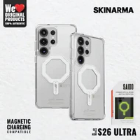 Case Skinarma For Samsung Galaxy S26 Ultra Saido NiteGlow Magsafe Compatible S26 Ultra Clear