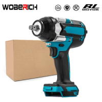 Brushless Electric Impact Wrench 1800 N.M High Torque Rechargable Drill Driver LED Light For Makita 18V Battery (Only host)