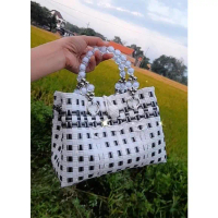 TAS ANYAM/TAS PESTA/TAS ANYAMAN PLASTIK JALI/TAS SERBAGUNA