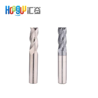 End Mill 3Flute 4Flute HRC55 CNC Milling Tools Tungsten Steel Aluminum Roughing Flat Wave Inserts End Mill