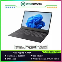 Acer Aspire 7 PRO A715-59G-71PH - Laptop Core i7-12650H RAM 16GB SSD 512GB RTX 3050 6GB 15.6" FHD 14