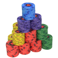 New EPT Ceramic Poker Chip Texas Poker Chips Professional Casino European Poker Chips Set Round Poker Coins 5pcs/Lot