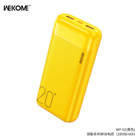 WEKOME WP-02Y 潮能系列 20000MAH ECONOMIC POWER BANK PD20W MAX 2XUSB YELLOW