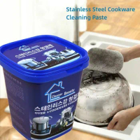 Household Stainless Steel Cleaning Paste Powerful Oven&amp;cookware Cleaner Kitchen Washing Pot Bottom Black Scale Decontamination
