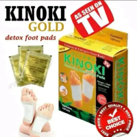 Kinoki Gold Koyo Kaki Original 1 Box Isi 10 Pads Detox Kaki Asli 100% Foot Patch