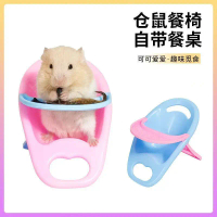 Meja Makan Haiwan Peliharaan yang Sesuai untuk Foto, Meja dan Kerusi Makan Hamster, Kerusi Makan Ham