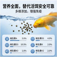 錦鯉金魚海博魚飼料增色增體專用魚食小顆粒養殖高蛋白魚糧 金魚魚糧 魚缸 金魚糧 36g 1KG