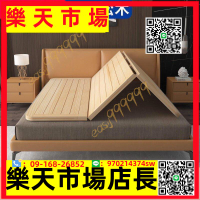 （高品質）~折扣~松木床板硬板 1.8米實木折疊床經濟型排骨架木板1.5米加寬 硬板床墊