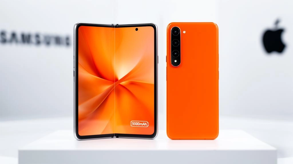 スマートフォン 本体 オレンジ Samsung Electronics、Galaxy Z Fold8の仕様が流出…折り目ない画面と
