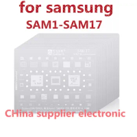 17pcs BGA Reball Template for Samsung Note 8-20 S6/S7/S8 S9 S10 S20 S21 S22 A520 A310 A9 C9 C710/J610 J1/J2/J4 A10-A70 A60-A90