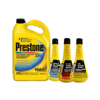 【PRESTONE 百適通】AF2033長效綠色水箱精33%&全方位燃油清潔組(直接添加 日韓系/國產/老車/機車)