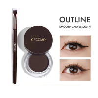Kem Gel Kẻ Mắt Lì Lâu Trôi, GECOMO, Nhanh Khô, Không Thấm Nước, Gel Kẻ Mắt