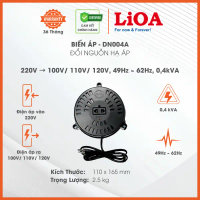 Biến Áp Đổi Nguồn Hạ Áp 1 Pha LiOA 400VA. Điện Áp Vào 220V, Điện Áp Ra 100V/ 110V/ 120V. Bh 3 năm