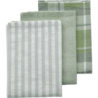 【KELA】純棉擦拭布3件 綠(廚房抹布 清潔布 擦拭布)