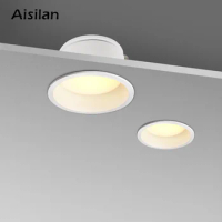 Aisilan Led Downlight Matte Soft Anti-glare Recessed Downlight Aluminium Ceilling Narrow Side Waterproof Spot Light 7W/9W/12W