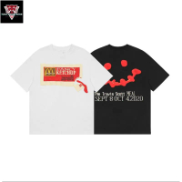 **Stock** High Street T-Shirt Travis Scott New Print Casual Short Sleeve Round Neck T-Shigioxiebcac