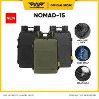 Armaggeddon Nomad 15 Anti-Theft Tas Laptop Backpack Water Proof Compartment Luggage Bag Moss