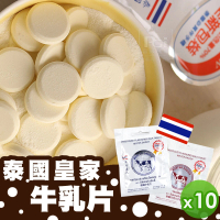 預購 泰國直送 皇家牛奶片25g-原味/巧克力(10入組)