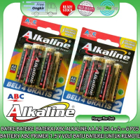 Baterai Abc Alkaline Type Tipe AA A2 Battery 1.5v Isi 4+2 6 Pcs Batu Batere Ori Jam Remote Remot Ele