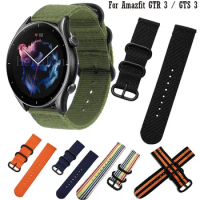 22mm 20mm Nylon WatchStrap band For Amazfit GTR 3 Pro gtr2 Smart Watchband For Amazfit GTS 3 2 2e Wristband Bracelet Wriststrap