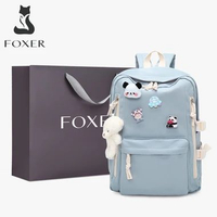 Tas Ransel Wanita Tas Sekolah Korean Style Tas Kuliah Biru