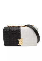 Burberry 二手 Burberry 小號雙色絎縫羊皮 Lola 斜背包