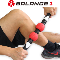 BALANCE 1 可拆式強力肌肉深度按摩滾輪棒 附兩顆加強輪