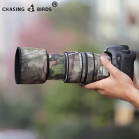 Chasing birds camouflage lens coat for CANON EF 70 300 IS waterproof and rainproof lens protective cover ef 70300mm lens cover