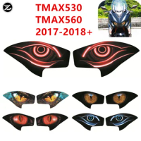 For YAMAHA TMAX530 TMAX 560 2017 2018 Motorcycle Accessories Front Fairing Headlight Guard Sticker Head light protection Sticker