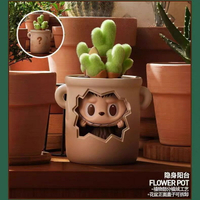 Labubu 拉布布 潮玩公仔 毛絨玩偶 收藏擺件 正版泡泡瑪特LABUBU拉布布看不見我系列手辦盲盒玩具禮物擺件批發