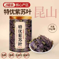 紫蘇葉新鮮食用紫蘇葉幹中藥材的功效與作用泡水喝正品