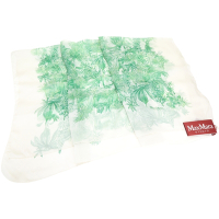 Max Mara MAGMA 手繪樹林印花綠色真絲大方巾 圍巾(120x120)